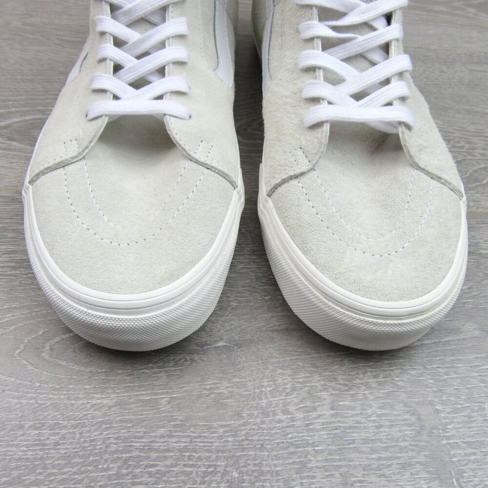Vans Sk8-Hi Suede Sneakers Mens Size 13 Blanc De Blanc NEW - Picture 6 of 16
